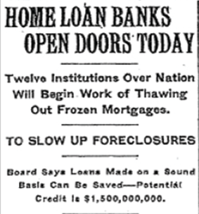 Newsclip: Home Loan Banks Open Doors Today